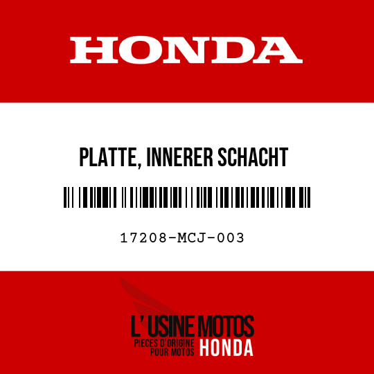 image de 17208-MCJ-003 PLATTE, INNERER SCHACHT