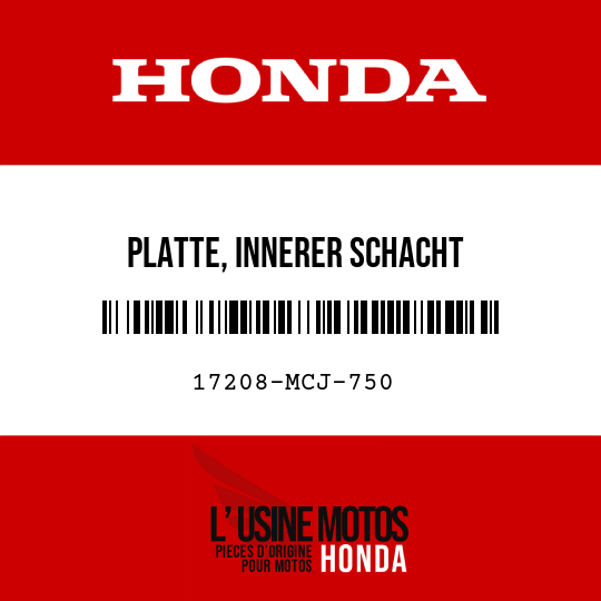 image de 17208-MCJ-750 PLATTE, INNERER SCHACHT