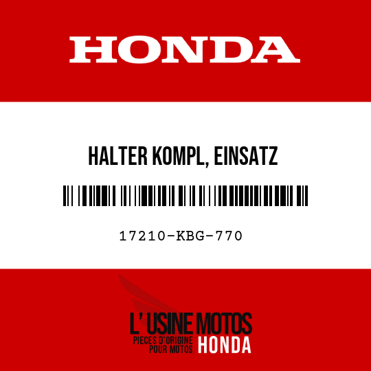 image de 17210-KBG-770 HALTER KOMPL, EINSATZ