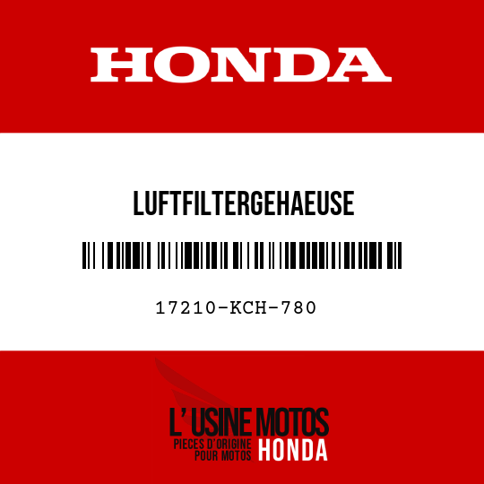 image de 17210-KCH-780 LUFTFILTERGEHAEUSE