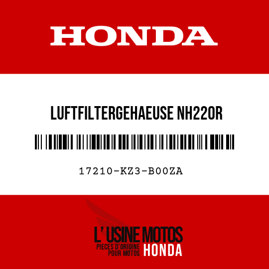 image de 17210-KZ3-B00ZA LUFTFILTERGEHAEUSE NH220R 
