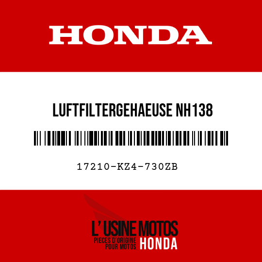 image de 17210-KZ4-730ZB LUFTFILTERGEHAEUSE NH138 