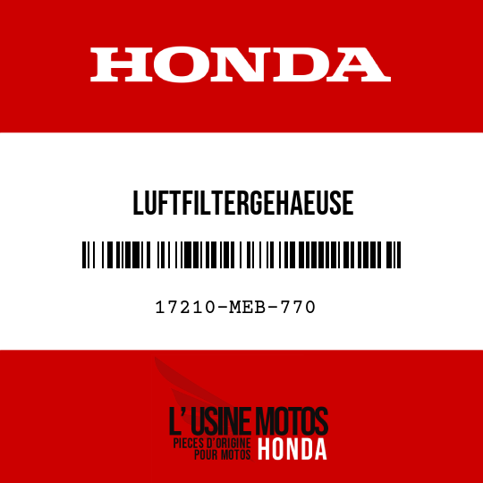 image de 17210-MEB-770 LUFTFILTERGEHAEUSE