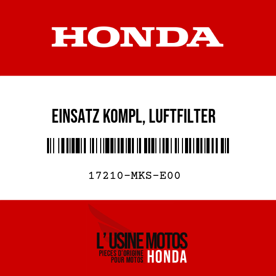 image de 17210-MKS-E00 EINSATZ KOMPL, LUFTFILTER