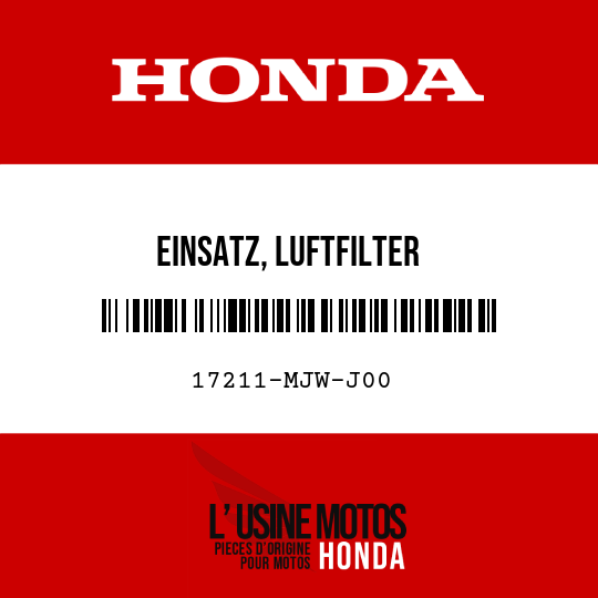 image de 17211-MJW-J00 EINSATZ, LUFTFILTER
