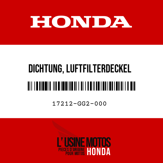 image de 17212-GG2-000 DICHTUNG, LUFTFILTERDECKEL