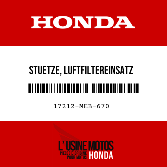 image de 17212-MEB-670 STUETZE, LUFTFILTEREINSATZ
