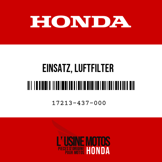 image de 17213-437-000 EINSATZ, LUFTFILTER