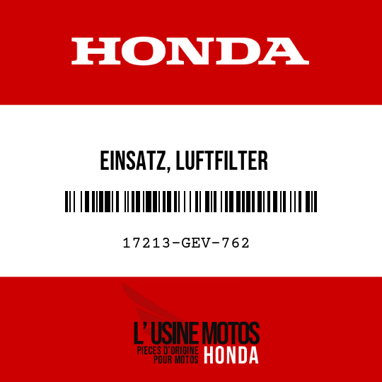 image de 17213-GEV-762 EINSATZ, LUFTFILTER