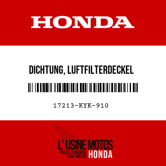 image de 17213-KYK-910 DICHTUNG, LUFTFILTERDECKEL