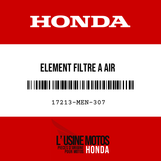 image de 17213-MEN-307 ELEMENT FILTRE A AIR