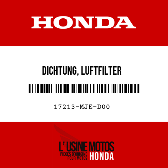 image de 17213-MJE-D00 DICHTUNG, LUFTFILTER