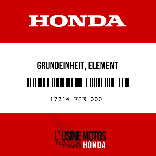image de 17214-KSE-000 GRUNDEINHEIT, ELEMENT