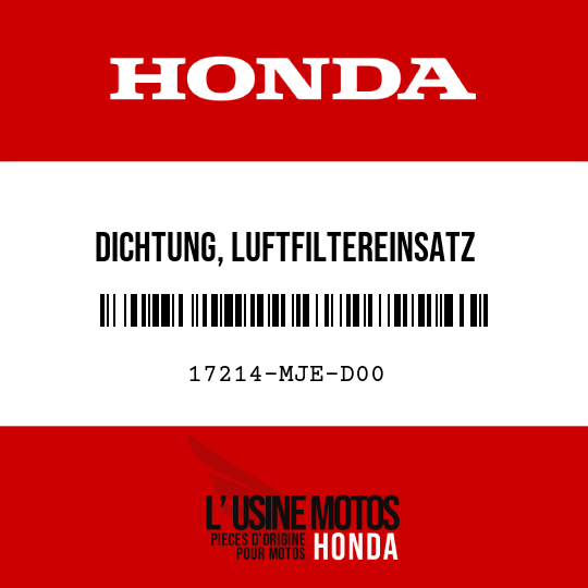 image de 17214-MJE-D00 DICHTUNG, LUFTFILTEREINSATZ