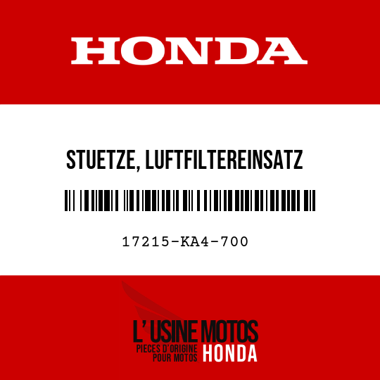 image de 17215-KA4-700 STUETZE, LUFTFILTEREINSATZ