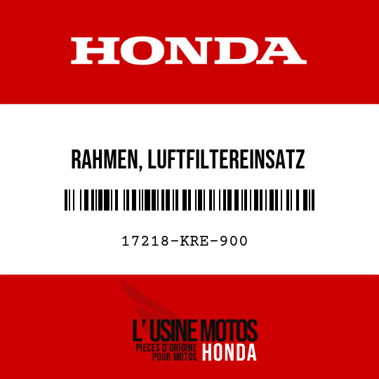 image de 17218-KRE-900 RAHMEN, LUFTFILTEREINSATZ