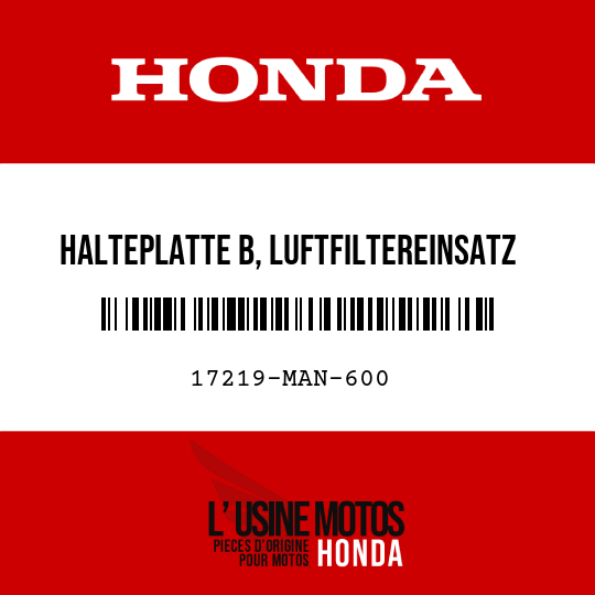 image de 17219-MAN-600 HALTEPLATTE B, LUFTFILTEREINSATZ