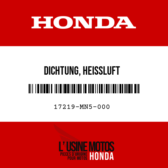 image de 17219-MN5-000 DICHTUNG, HEISSLUFT