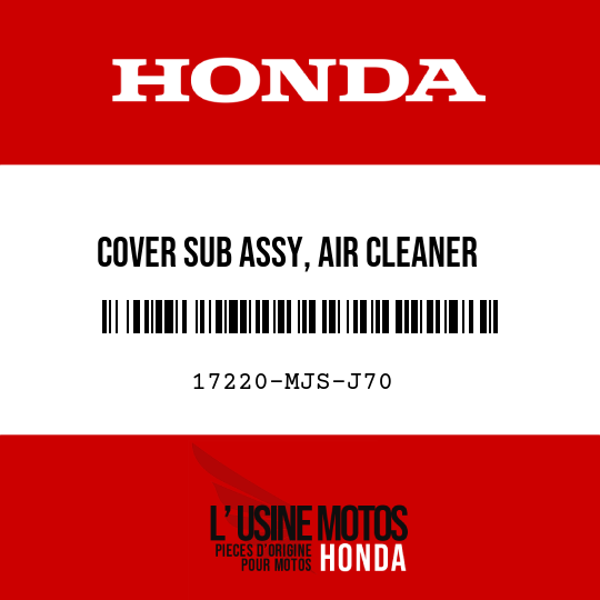 image de 17220-MJS-J70 COVER SUB ASSY, AIR CLEANER