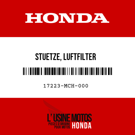 image de 17223-MCH-000 STUETZE, LUFTFILTER
