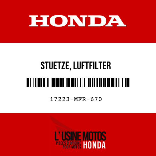 image de 17223-MFR-670 STUETZE, LUFTFILTER