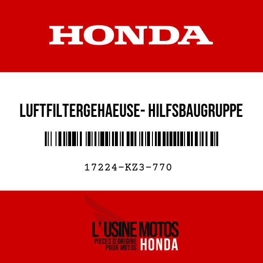 image de 17224-KZ3-770 LUFTFILTERGEHAEUSE- HILFSBAUGRUPPE
