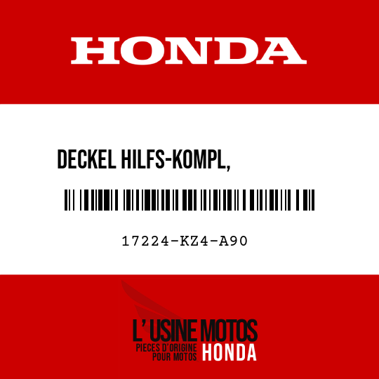 image de 17224-KZ4-A90 DECKEL HILFS-KOMPL,          LUFTFILTER