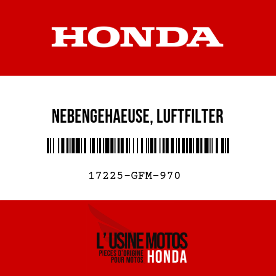 image de 17225-GFM-970 NEBENGEHAEUSE, LUFTFILTER