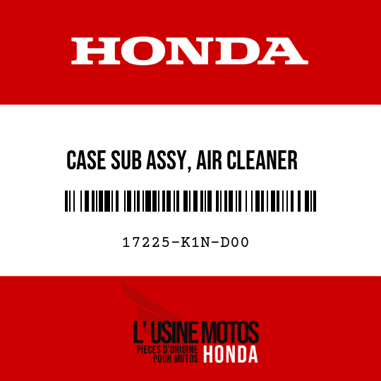 image de 17225-K1N-D00 CASE SUB ASSY, AIR CLEANER