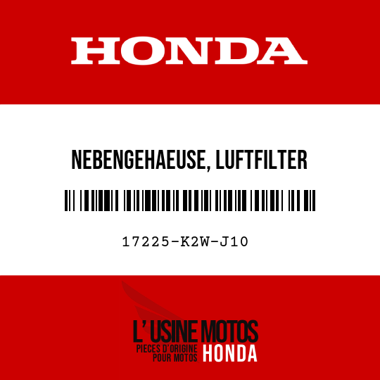 image de 17225-K2W-J10 NEBENGEHAEUSE, LUFTFILTER