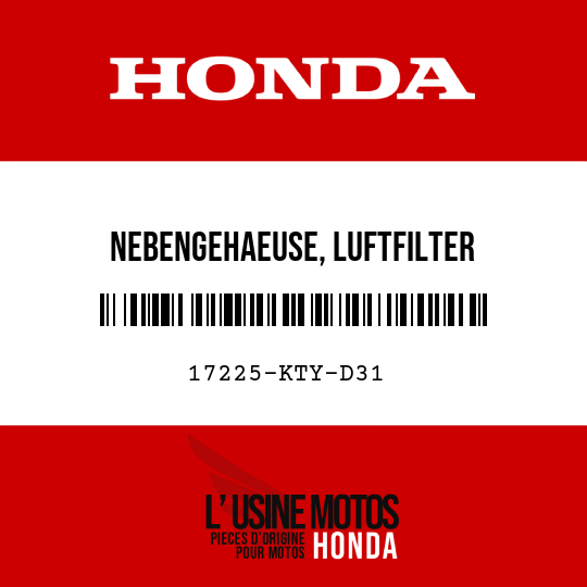 image de 17225-KTY-D31 NEBENGEHAEUSE, LUFTFILTER