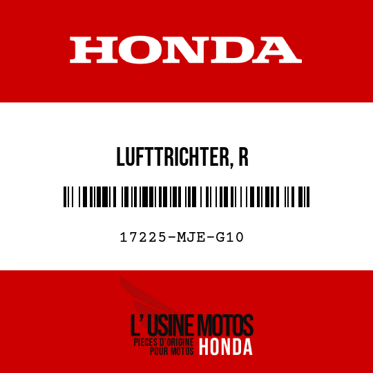 image de 17225-MJE-G10 LUFTTRICHTER, R