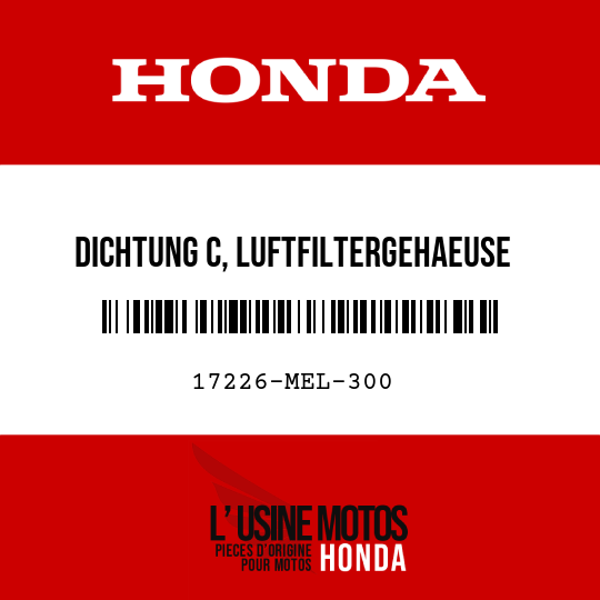 image de 17226-MEL-300 DICHTUNG C, LUFTFILTERGEHAEUSE