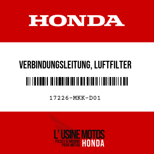 image de 17226-MKK-D01 VERBINDUNGSLEITUNG, LUFTFILTER LINKS