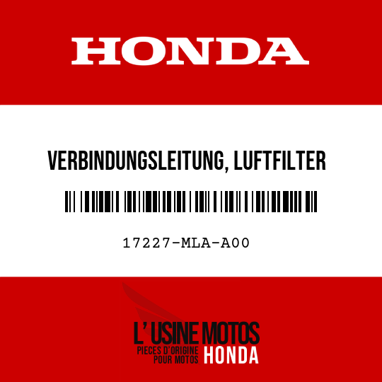image de 17227-MLA-A00 VERBINDUNGSLEITUNG, LUFTFILTER LINKS