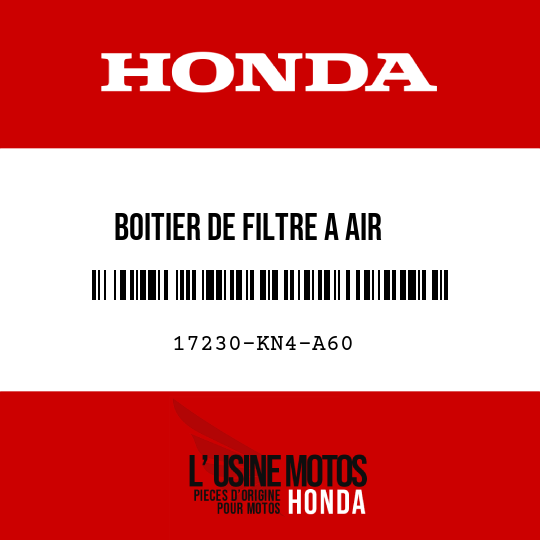 image de 17230-KN4-A60 BOITIER DE FILTRE A AIR