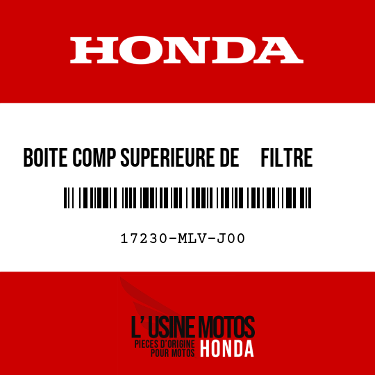 image de 17230-MLV-J00 BOITE COMP SUPERIEURE DE     FILTRE A AIR