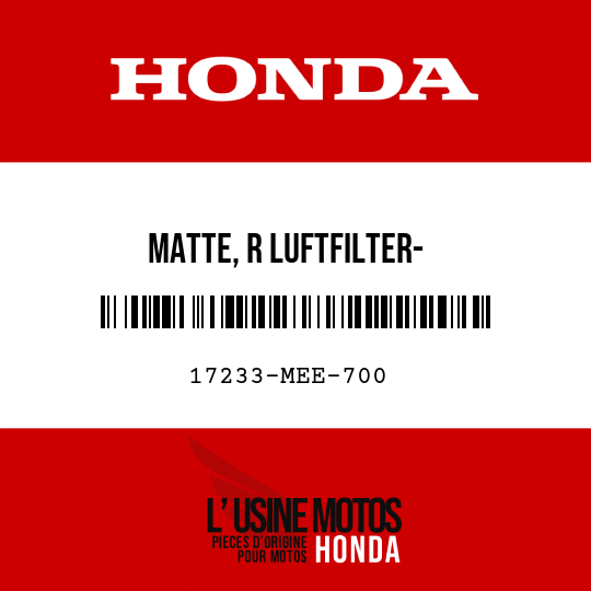 image de 17233-MEE-700 MATTE, R LUFTFILTER- SCHUTZVORRICHTUNG