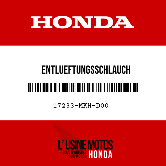 image de 17233-MKH-D00 ENTLUEFTUNGSSCHLAUCH
