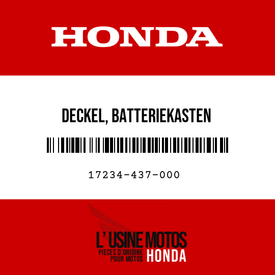 image de 17234-437-000 DECKEL, BATTERIEKASTEN