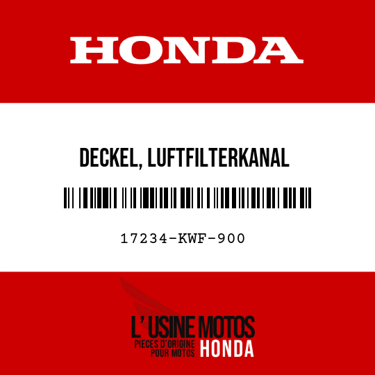 image de 17234-KWF-900 DECKEL, LUFTFILTERKANAL