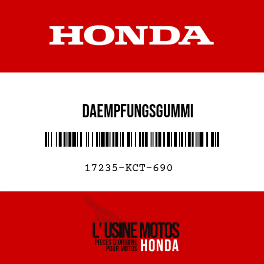 image de 17235-KCT-690 DAEMPFUNGSGUMMI