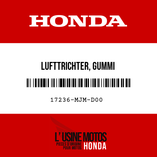 image de 17236-MJM-D00 LUFTTRICHTER, GUMMI