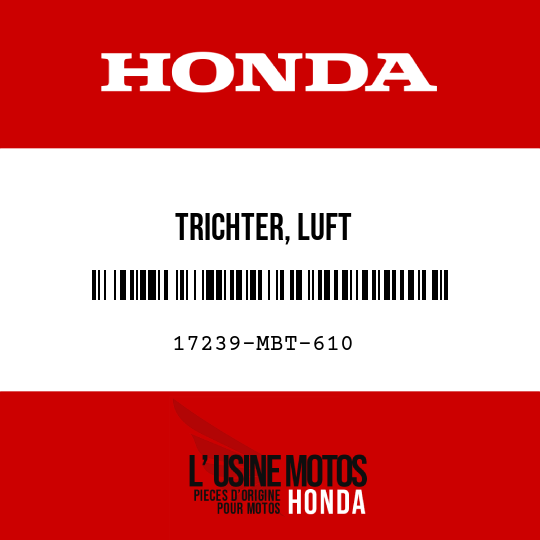 image de 17239-MBT-610 TRICHTER, LUFT
