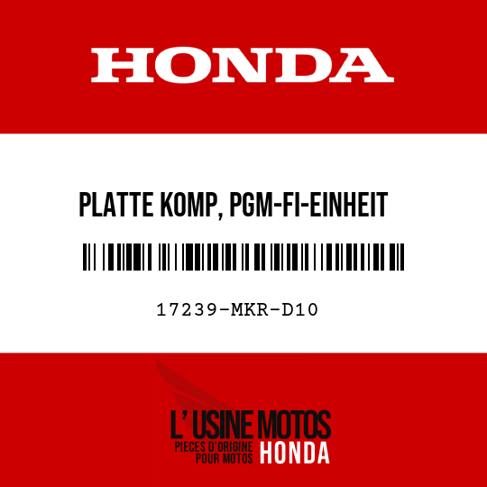 image de 17239-MKR-D10 PLATTE KOMP, PGM-FI-EINHEIT EINSTELLUNG