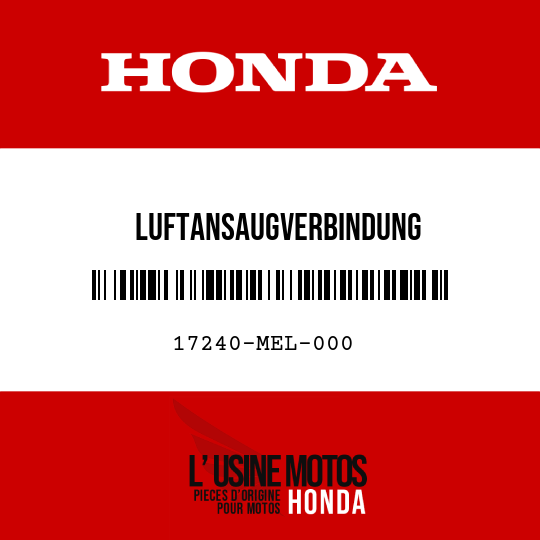 image de 17240-MEL-000 LUFTANSAUGVERBINDUNG
