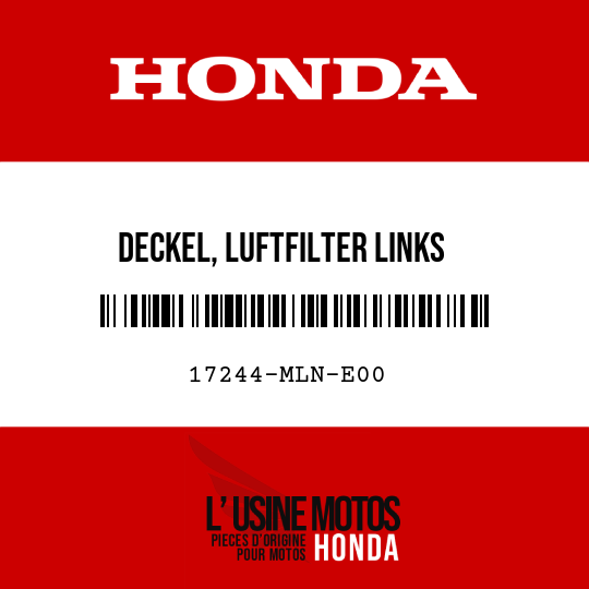 image de 17244-MLN-E00 DECKEL, LUFTFILTER LINKS