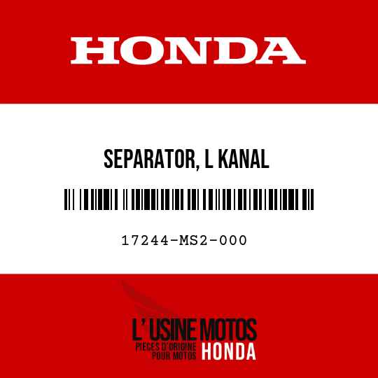 image de 17244-MS2-000 SEPARATOR, L KANAL