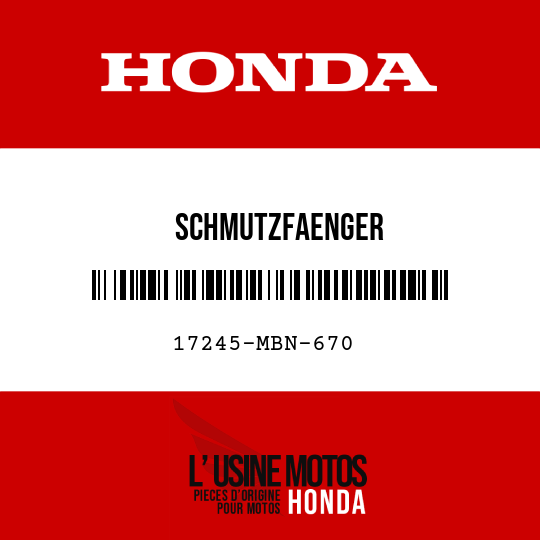 image de 17245-MBN-670 SCHMUTZFAENGER