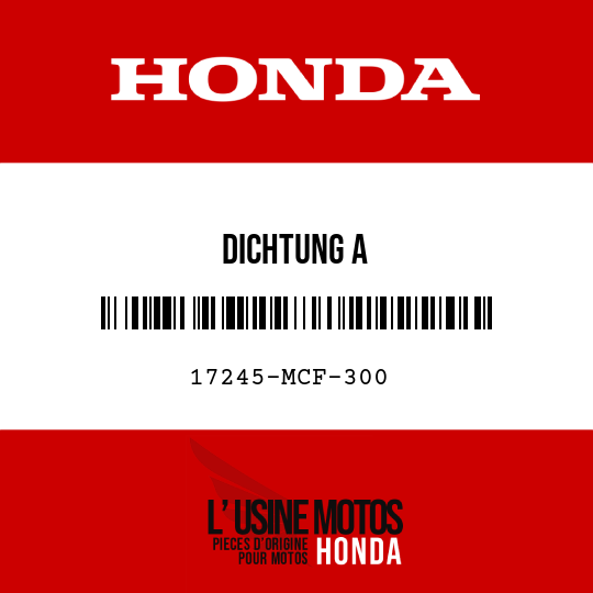 image de 17245-MCF-300 DICHTUNG A